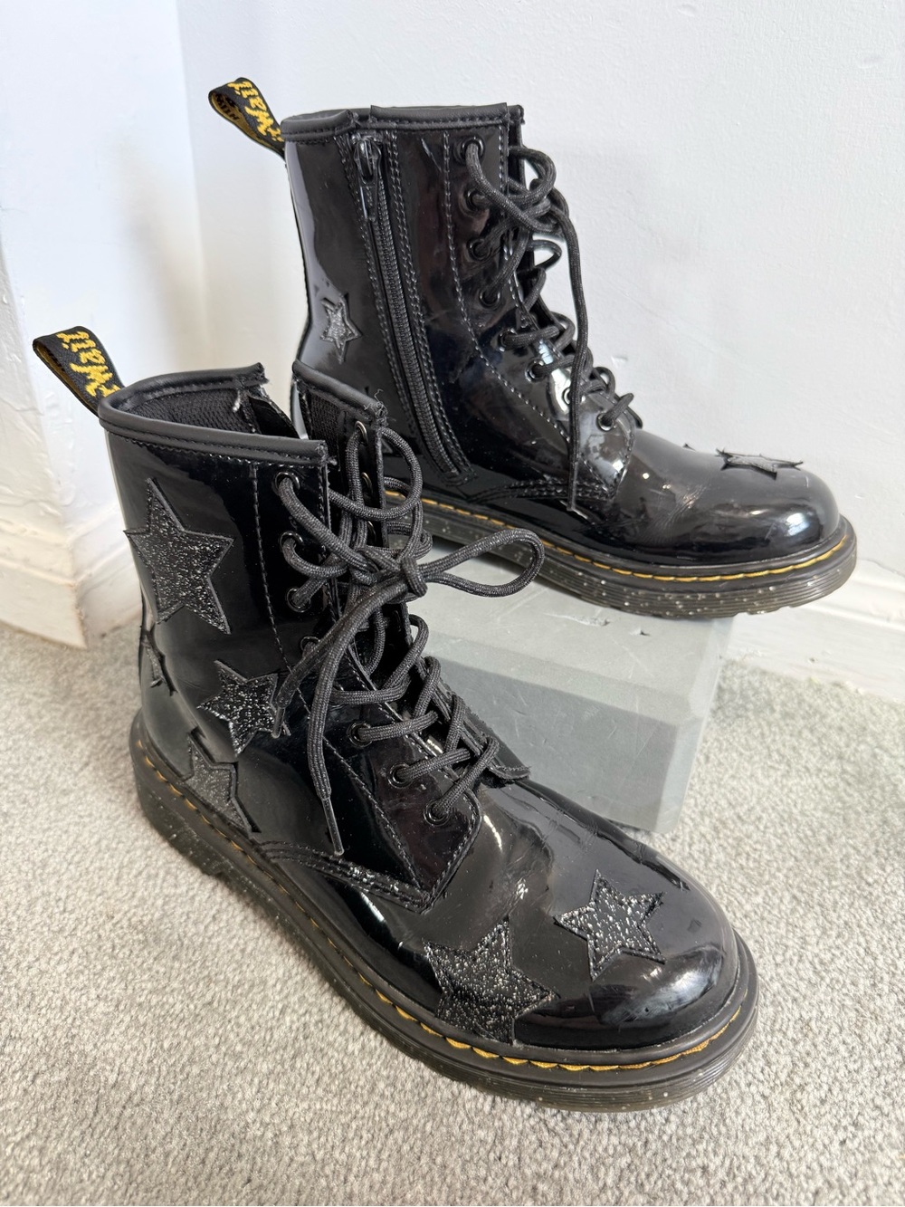 Dr. Martens 1460 Patent Leather with Glitter Stars